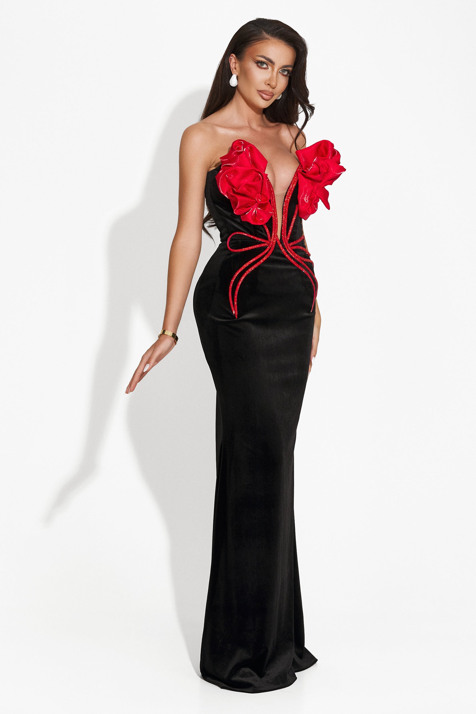 Rochie dama lunga neagra Vanasia Wasari