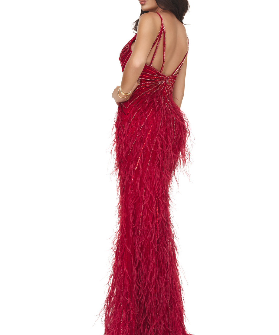 Rochie Kerya burgundy Wasari DE INCHIRIAT