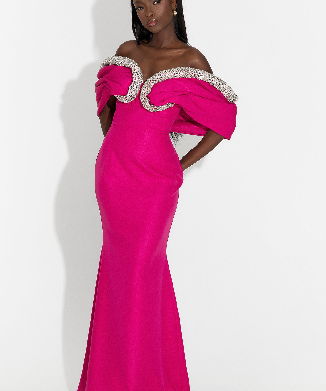 Rochie Malynda fucsia Wasari DE INCHIRIAT