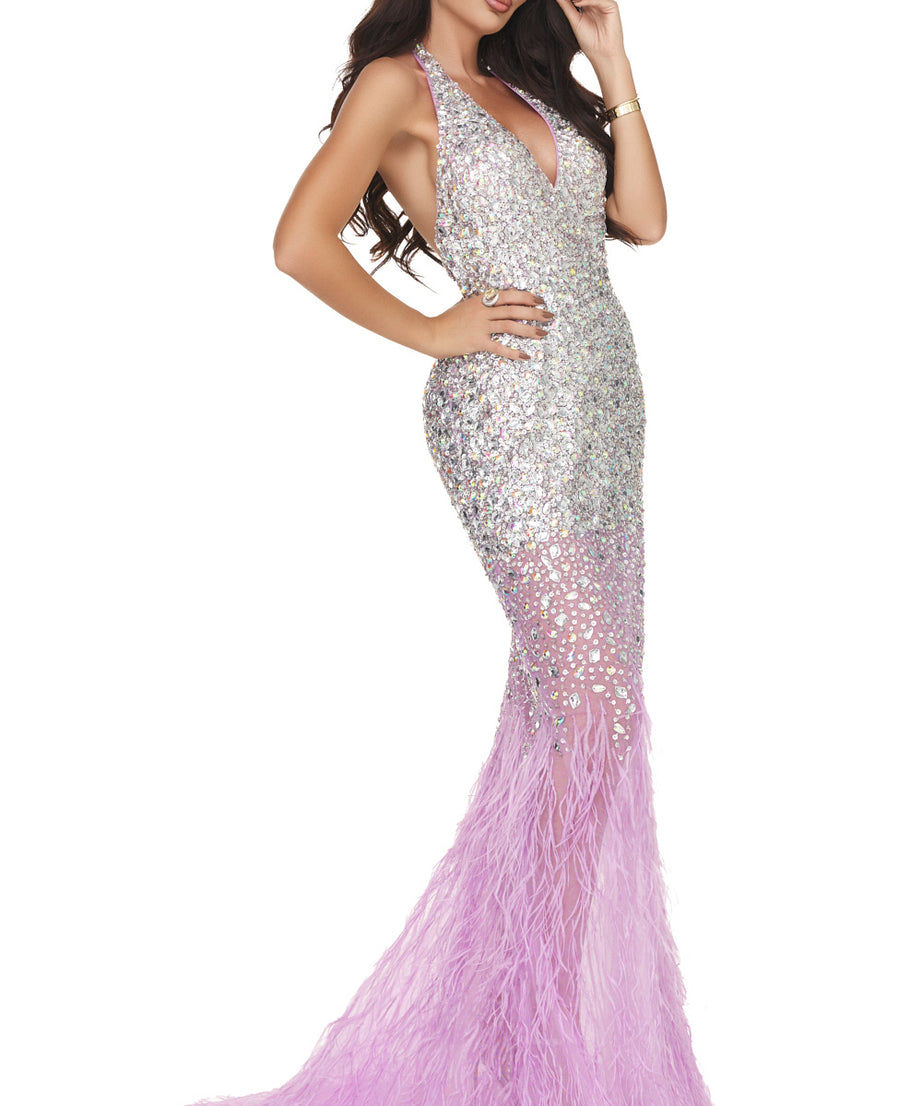 Rochie Helena lila Wasari DE INCHIRIAT