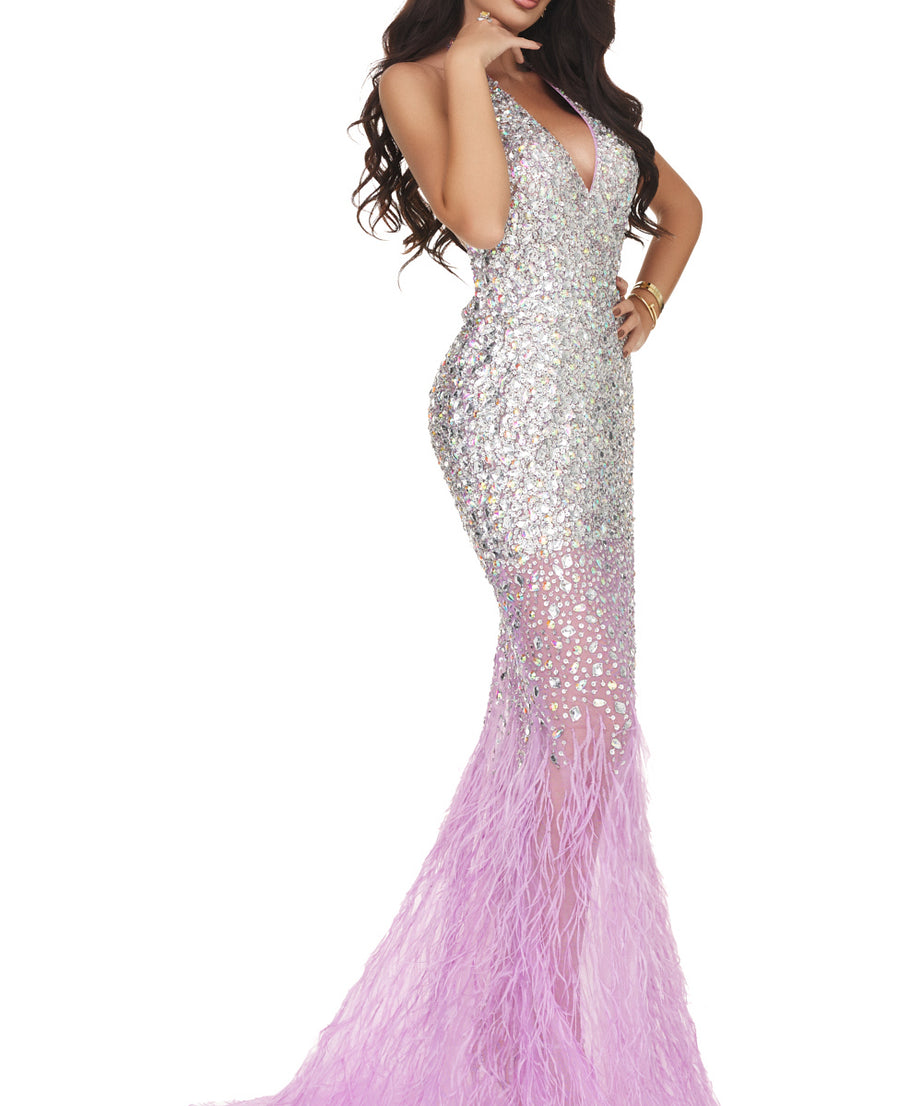 Rochie Helena lila Wasari DE INCHIRIAT