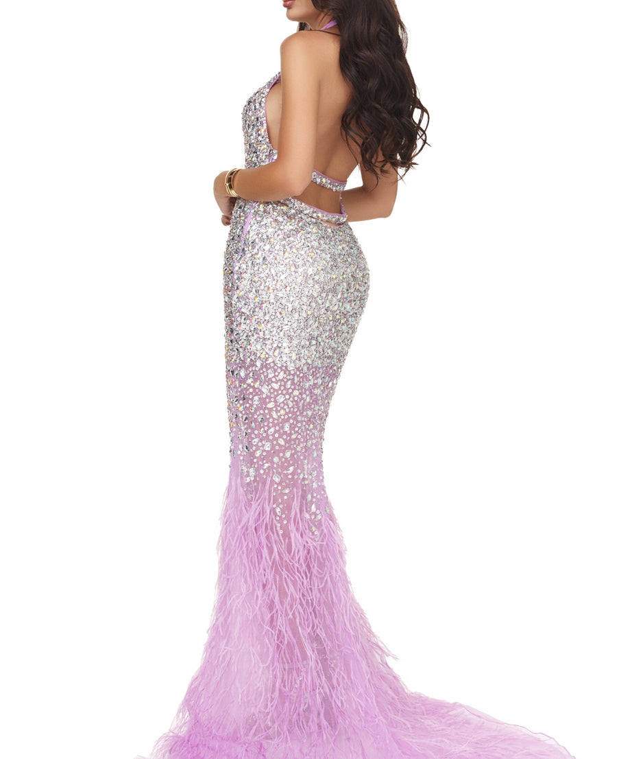 Rochie Helena lila Wasari DE INCHIRIAT