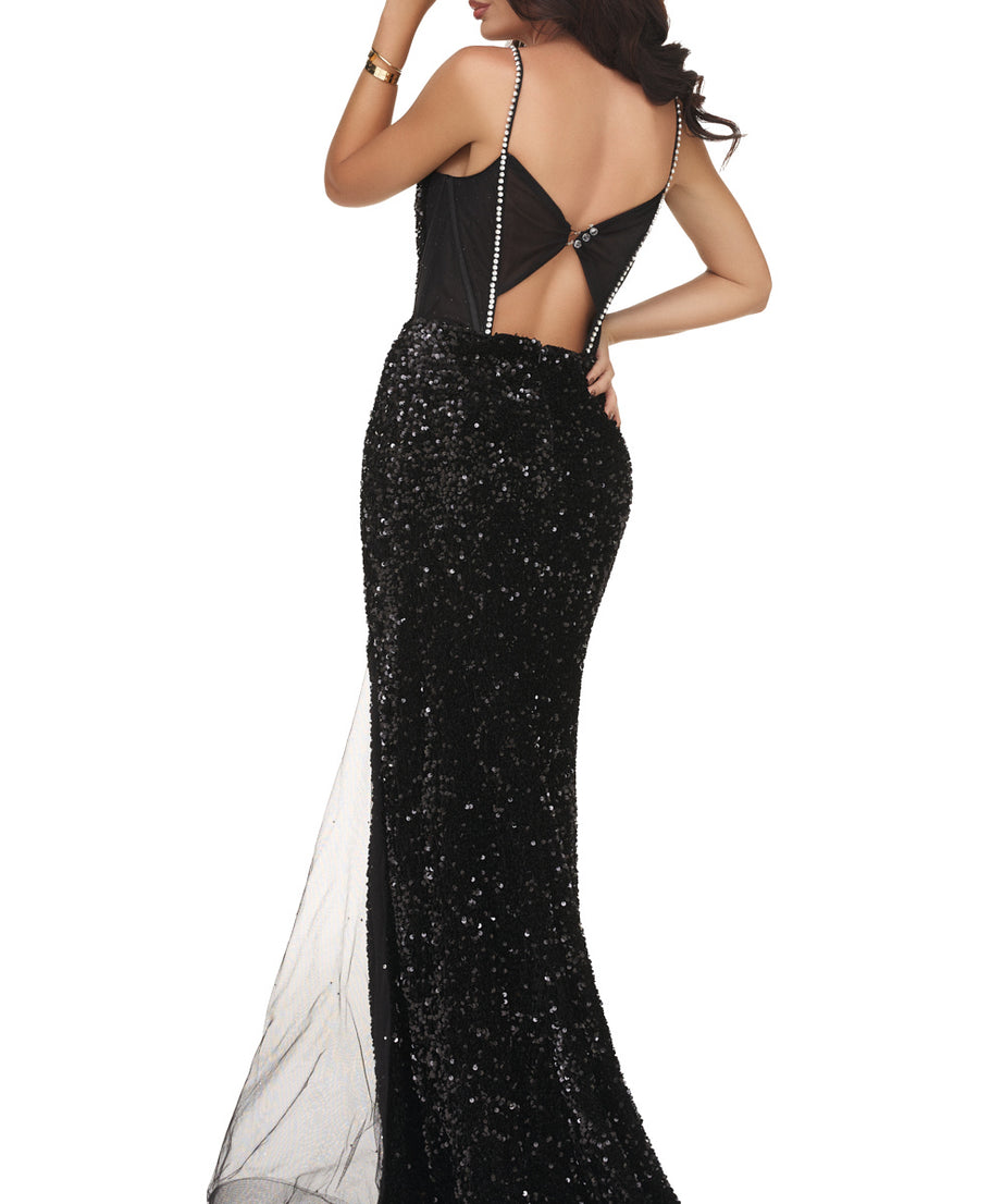 Rochie dama lunga neagra Poerto Wasari