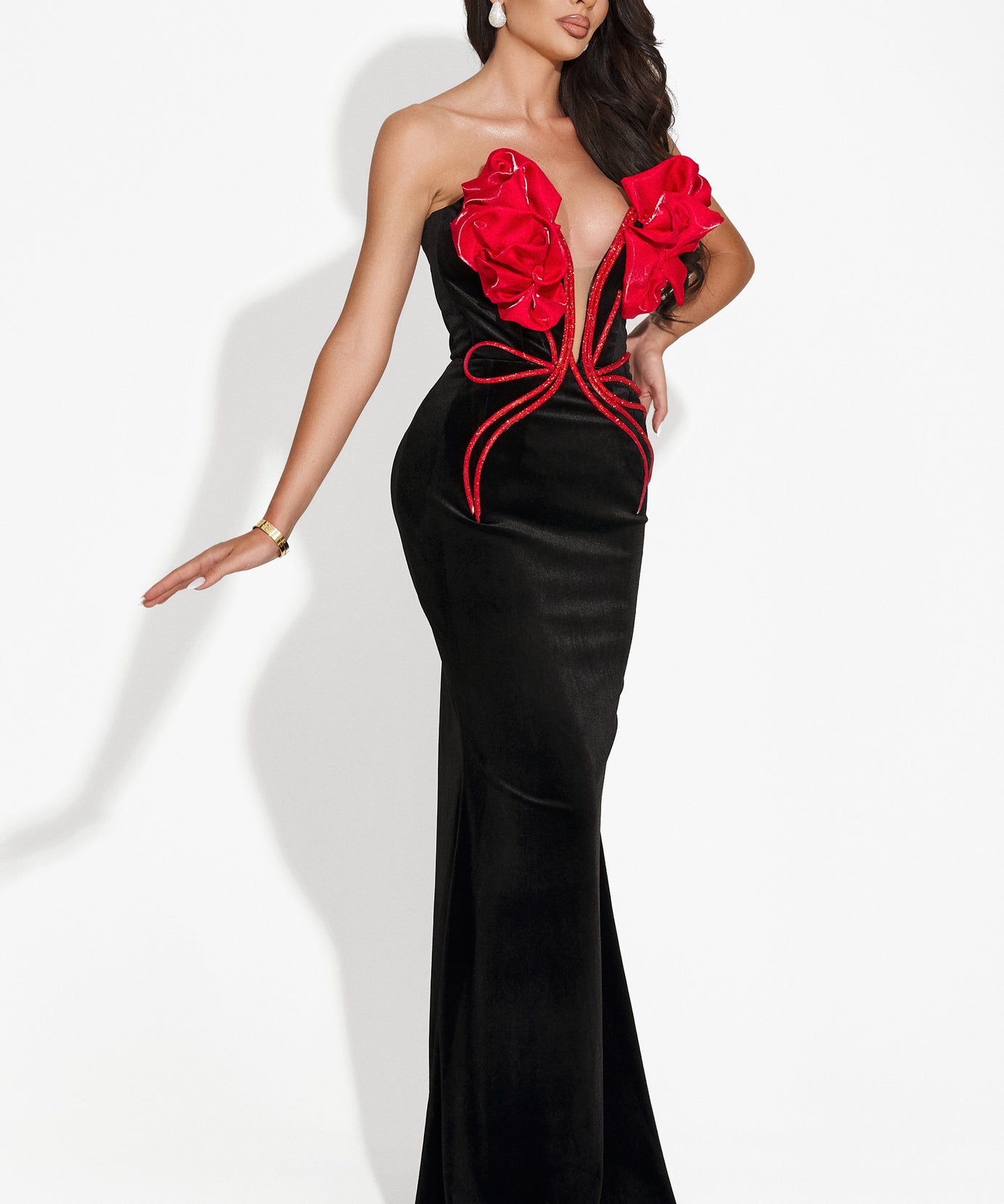 Rochie dama lunga neagra Vanasia Wasari