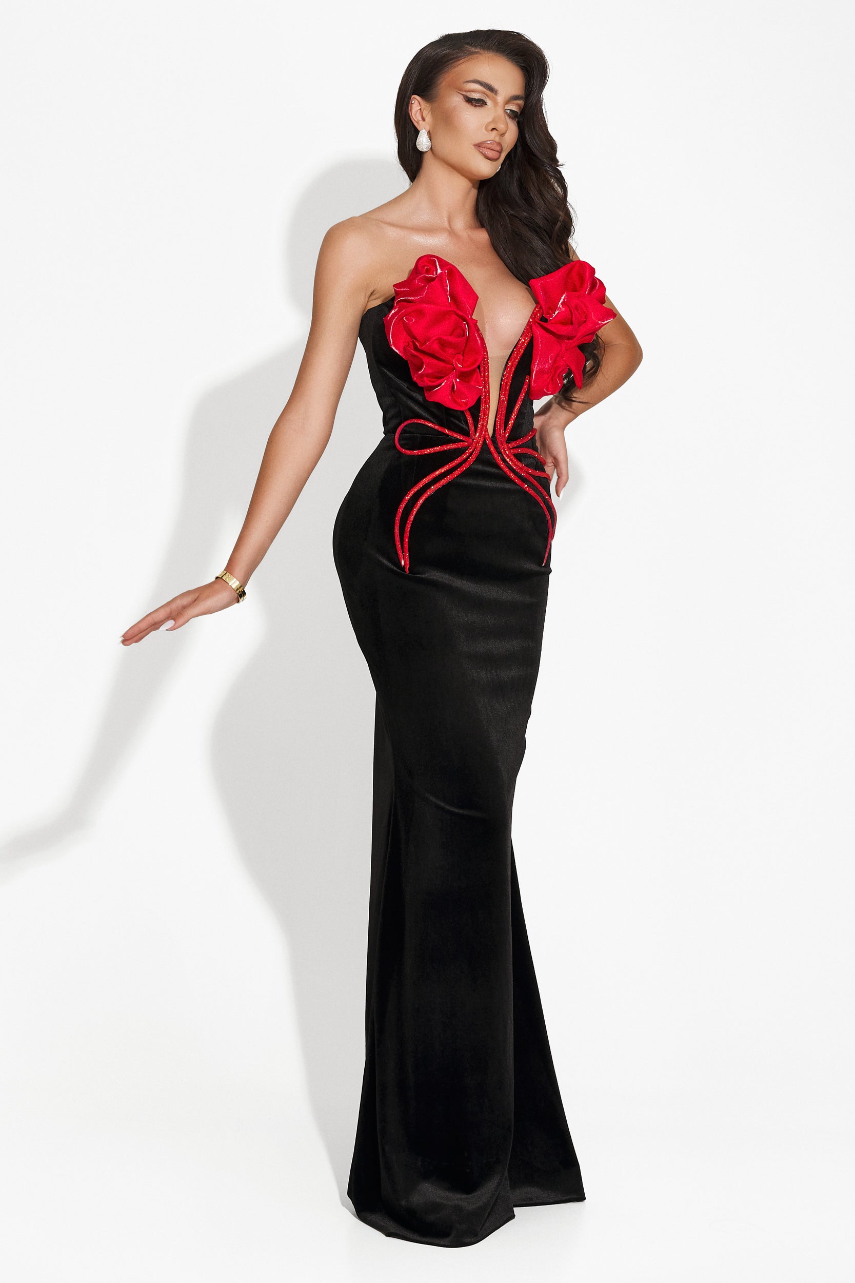 Rochie dama lunga neagra Vanasia Wasari