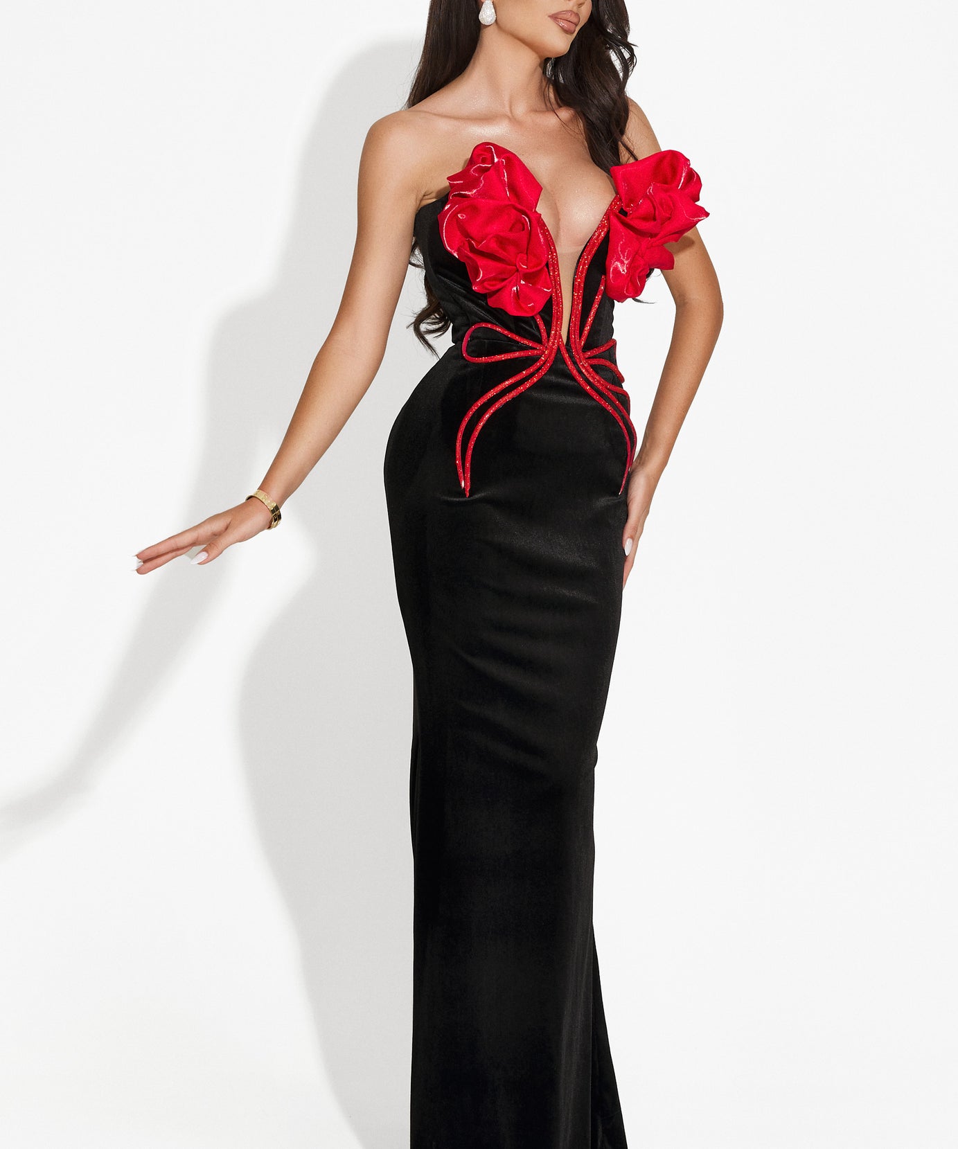 Rochie dama lunga neagra Vanasia Wasari